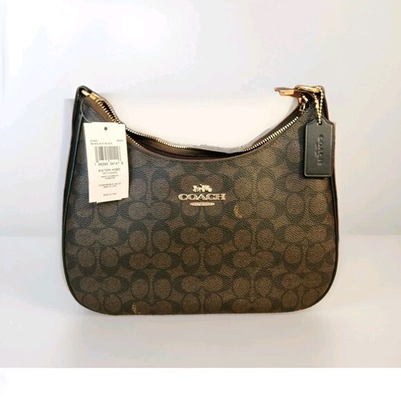 Coach Handbags - 100% Authentic NWT COACH Teri Hobo Bag In Signature Canvas CK161